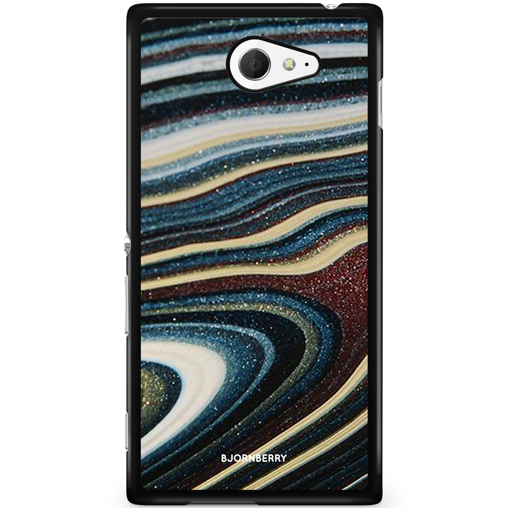 Sony Xperia M2 Aqua Case - Malachite Pattern
