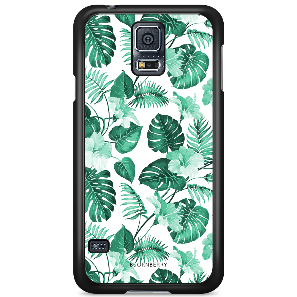 Samsung Galaxy S5/S5 NEO Case - Turquoise Flowers