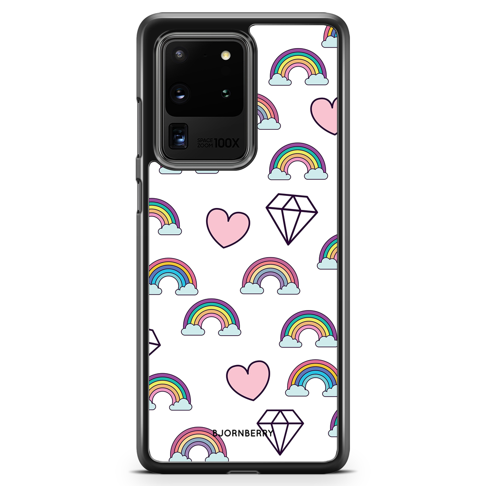 Samsung Galaxy S20 Ultra Case - Rainbows & Diamonds