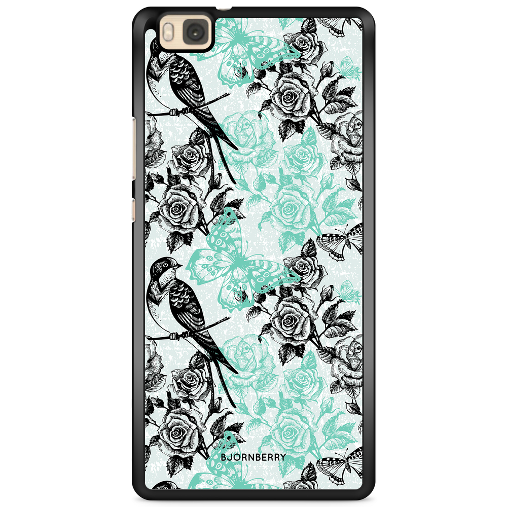 Huawei P8 Lite Case - Birds & Roses