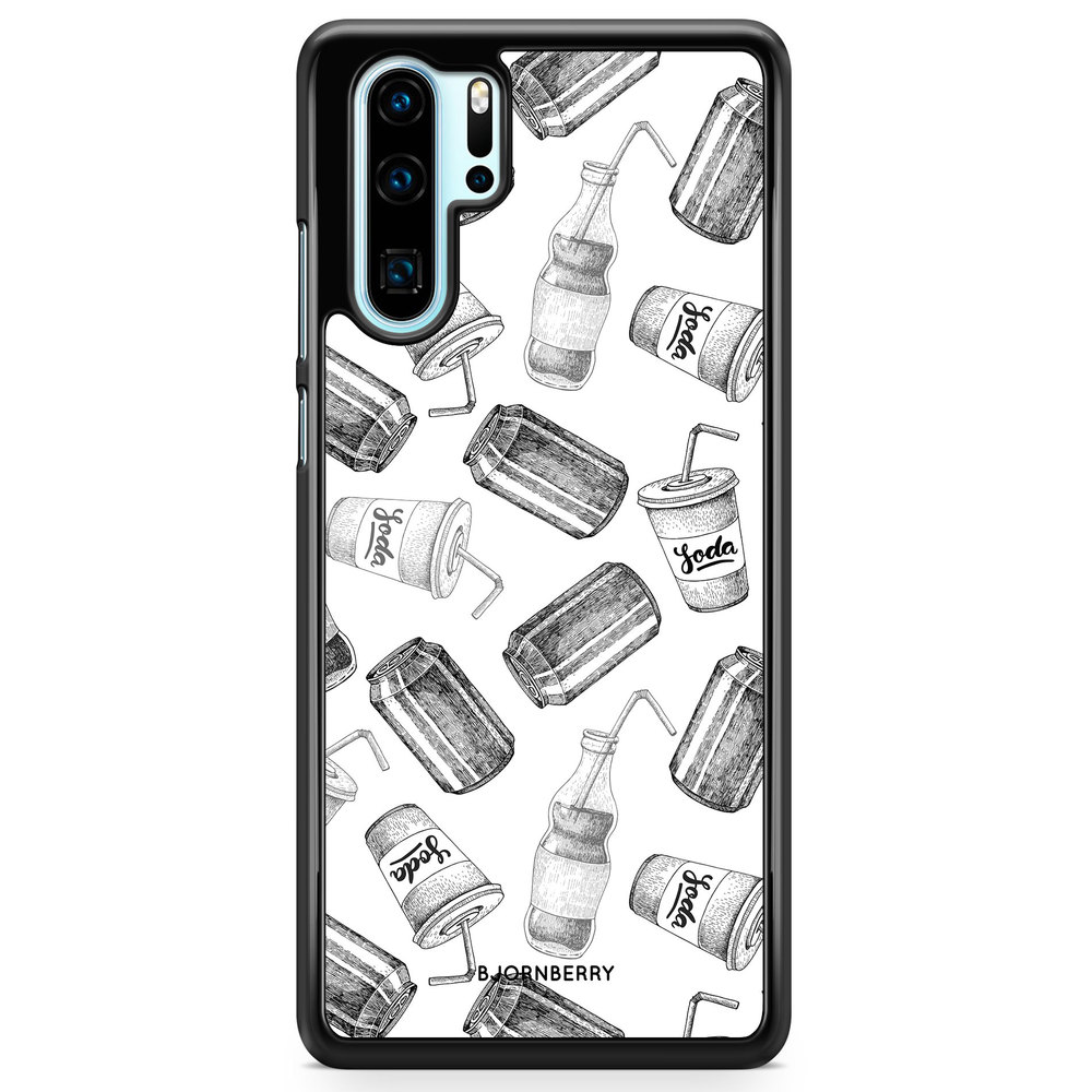 Huawei P30 Pro Case - Soda Black & White
