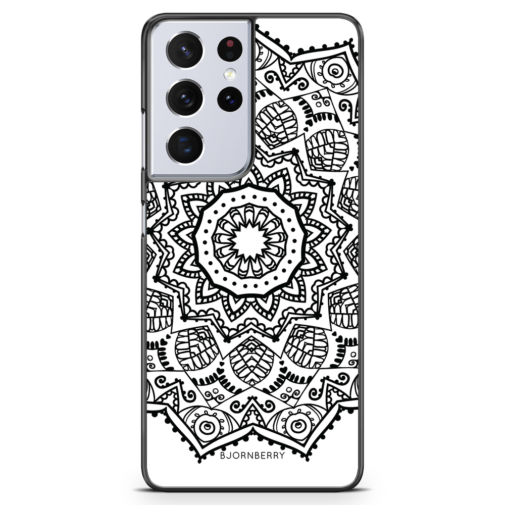Samsung Galaxy S21 Ultra Case - Black Mandala