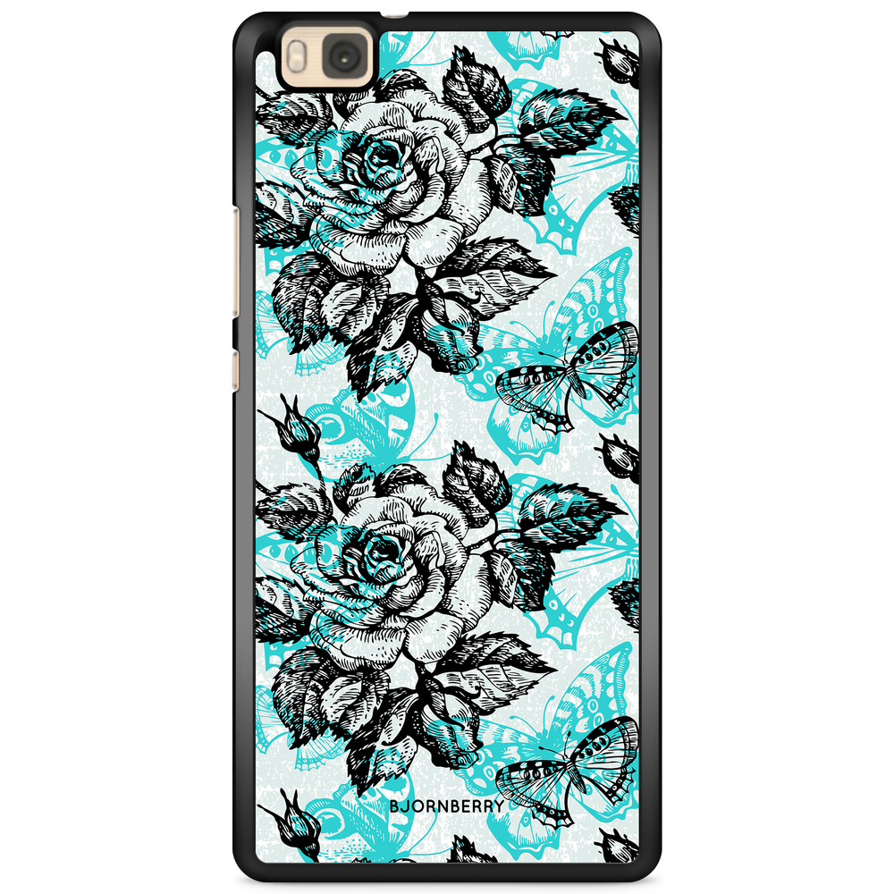 Huawei P8 Lite Case - Roses & Butterflies