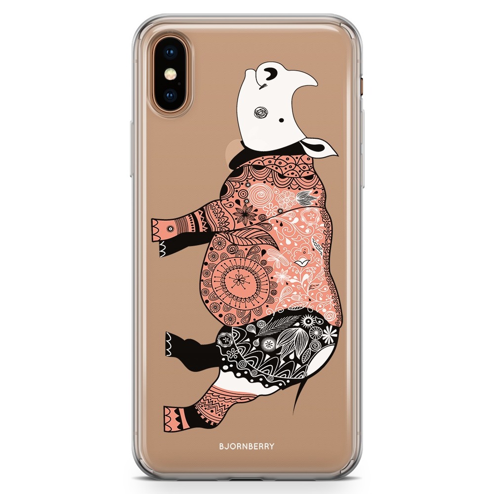 iPhone Xs Max Fashion Skal - Noshörning