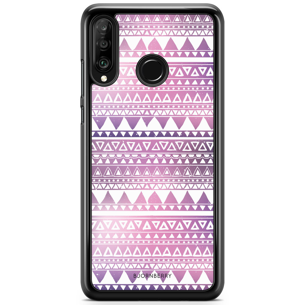 Huawei P30 Lite Case - Purple Aztec