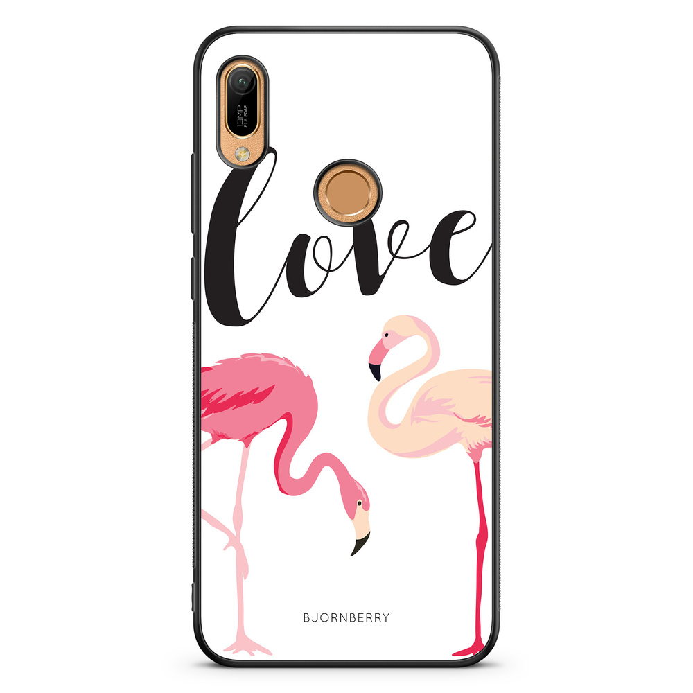Huawei Y6 2019 Case - Love Flamingo