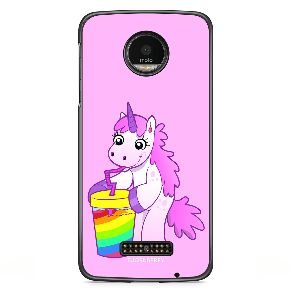 Moto Z2 Play Case - Drinking Unicorn