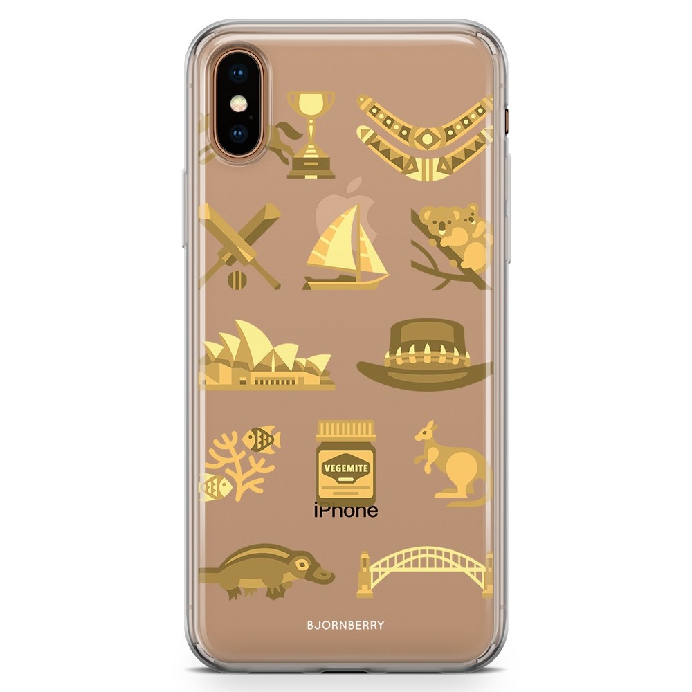 iPhone Xs Max Fashion Skal - Australien Mönster