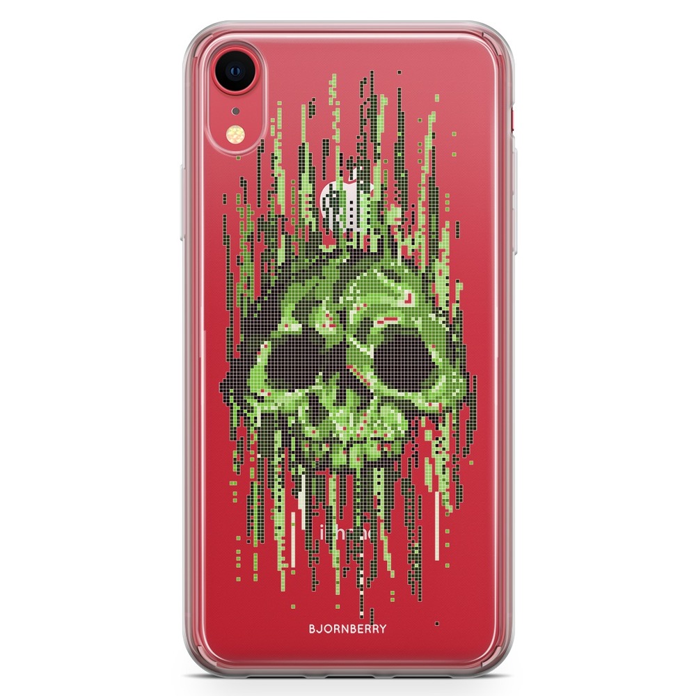 iPhone XR Fashion Case - Data Virus Skull