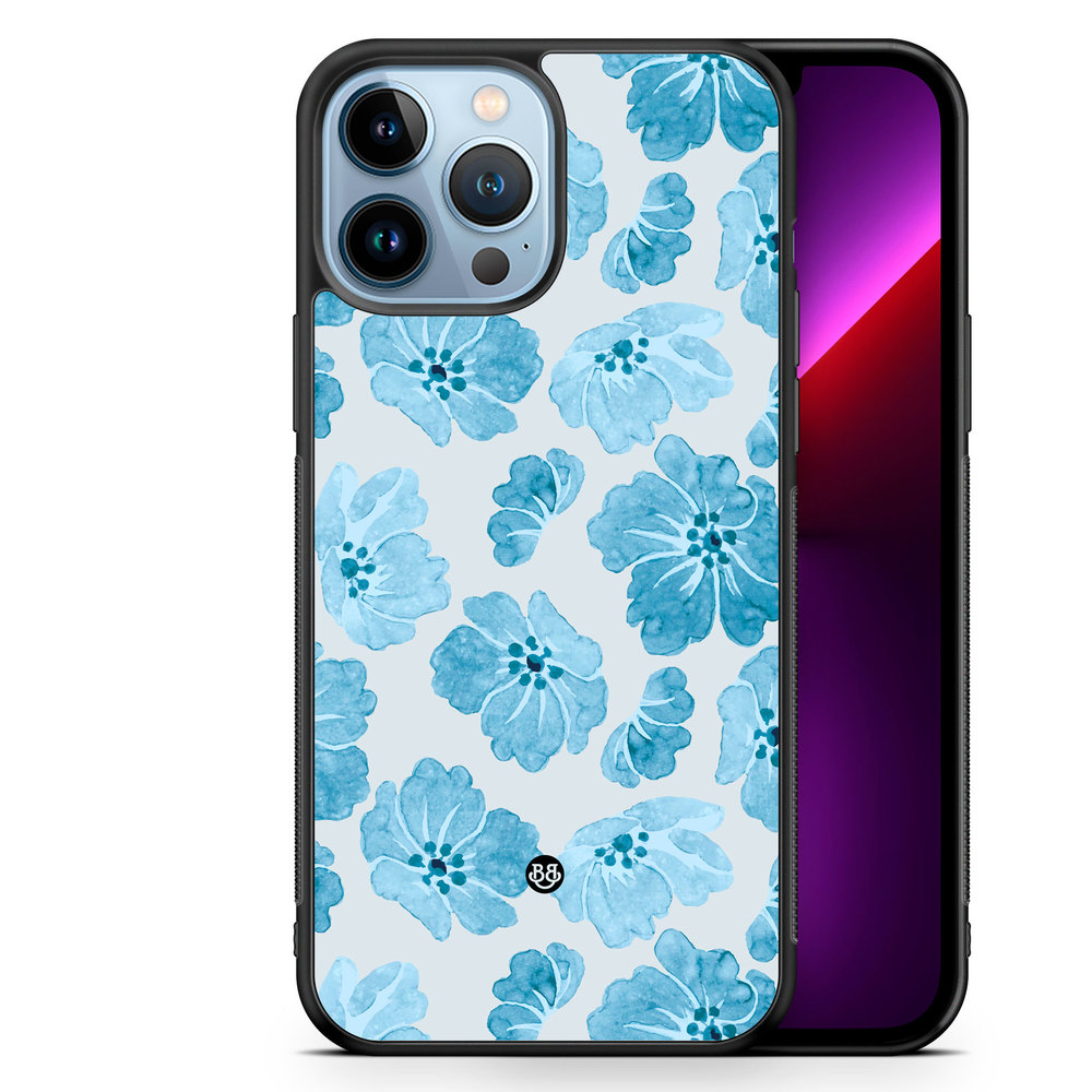 iPhone 13 Pro Max Case - WILD BLOOM - Blue Petals
