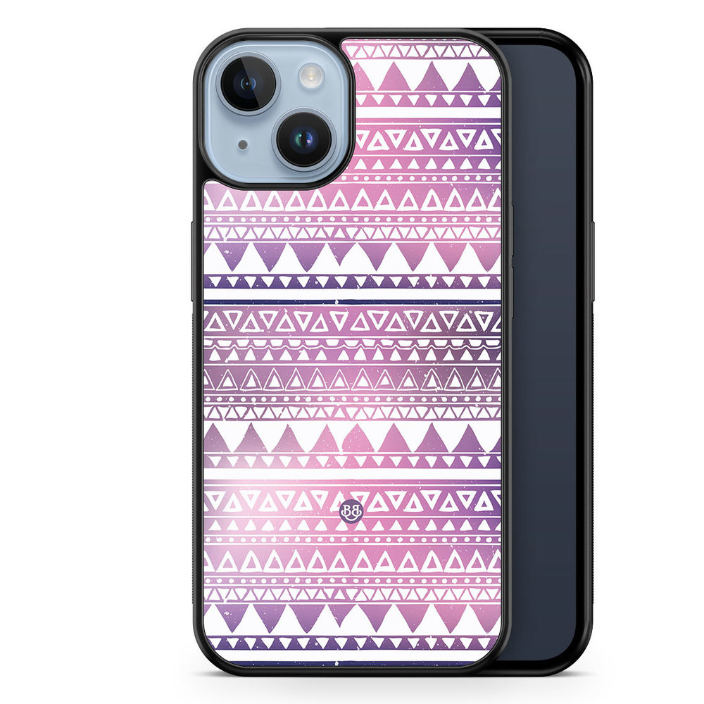 iPhone 14 Plus Case - Purple Aztec