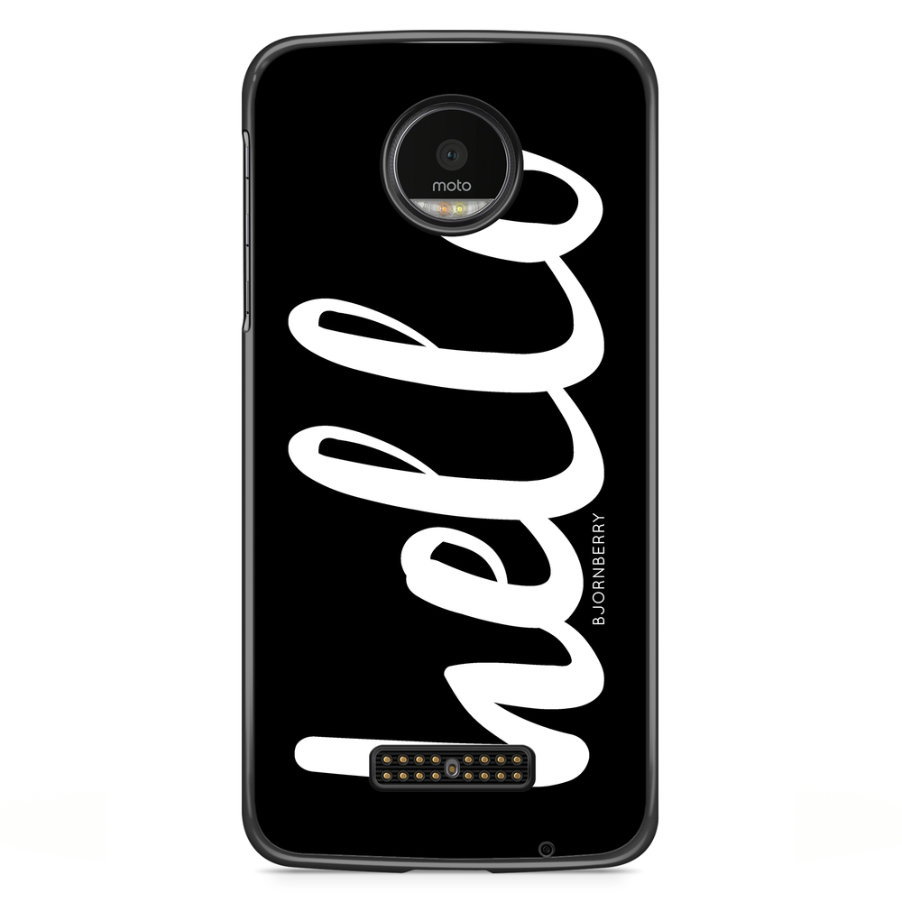 Moto Z2 Play Case - Hello White