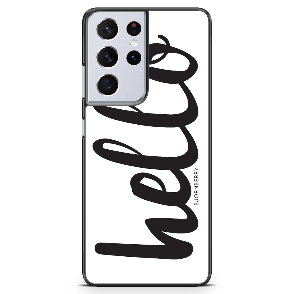 Samsung Galaxy S21 Ultra Case - Hello Black
