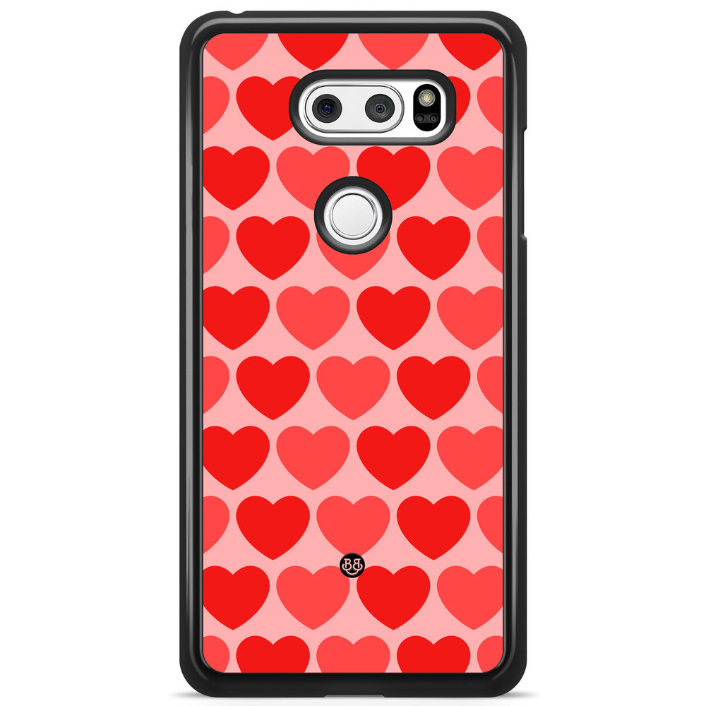 LG V30 Case - Red Hearts