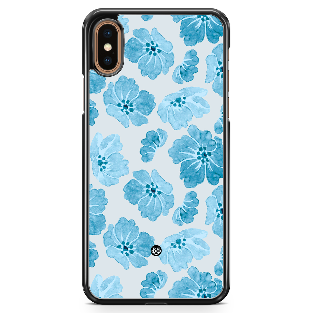 iPhone XS Max Case - WILD BLOOM - Blue Petals