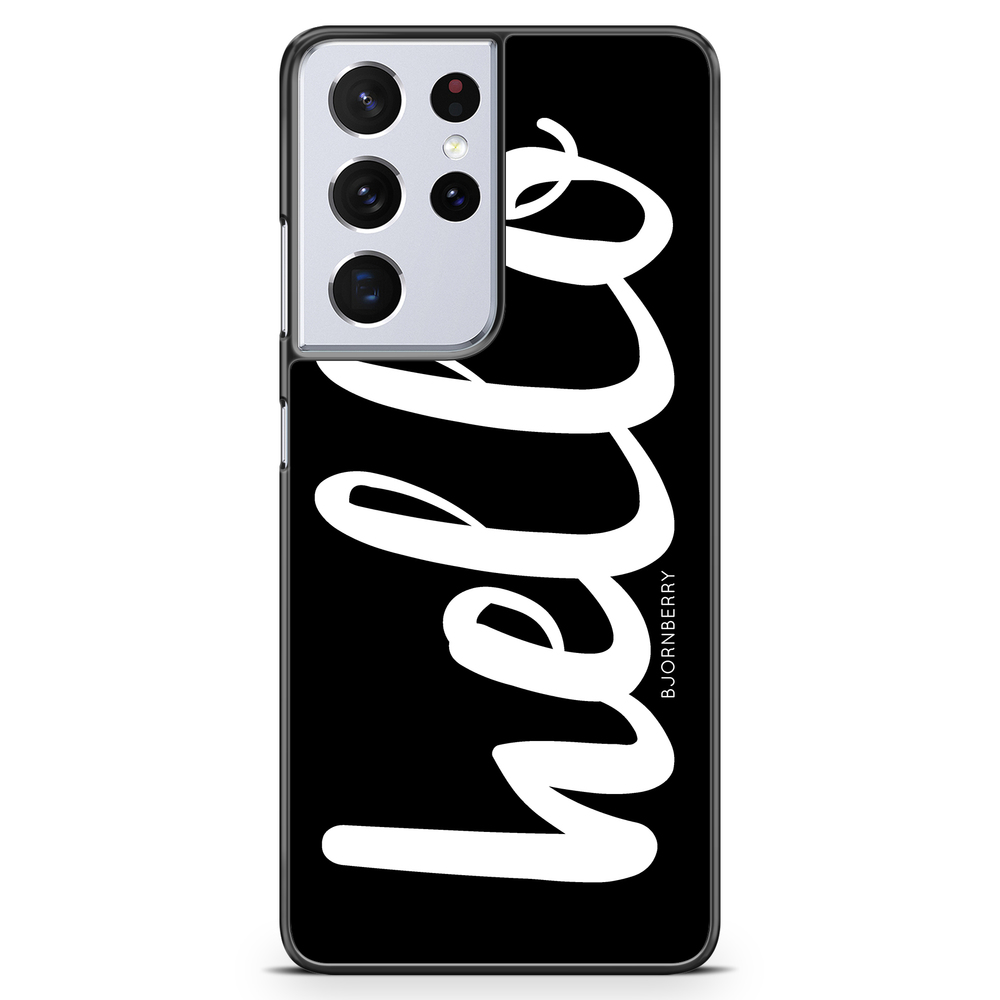 Samsung Galaxy S21 Ultra Case - Hello White