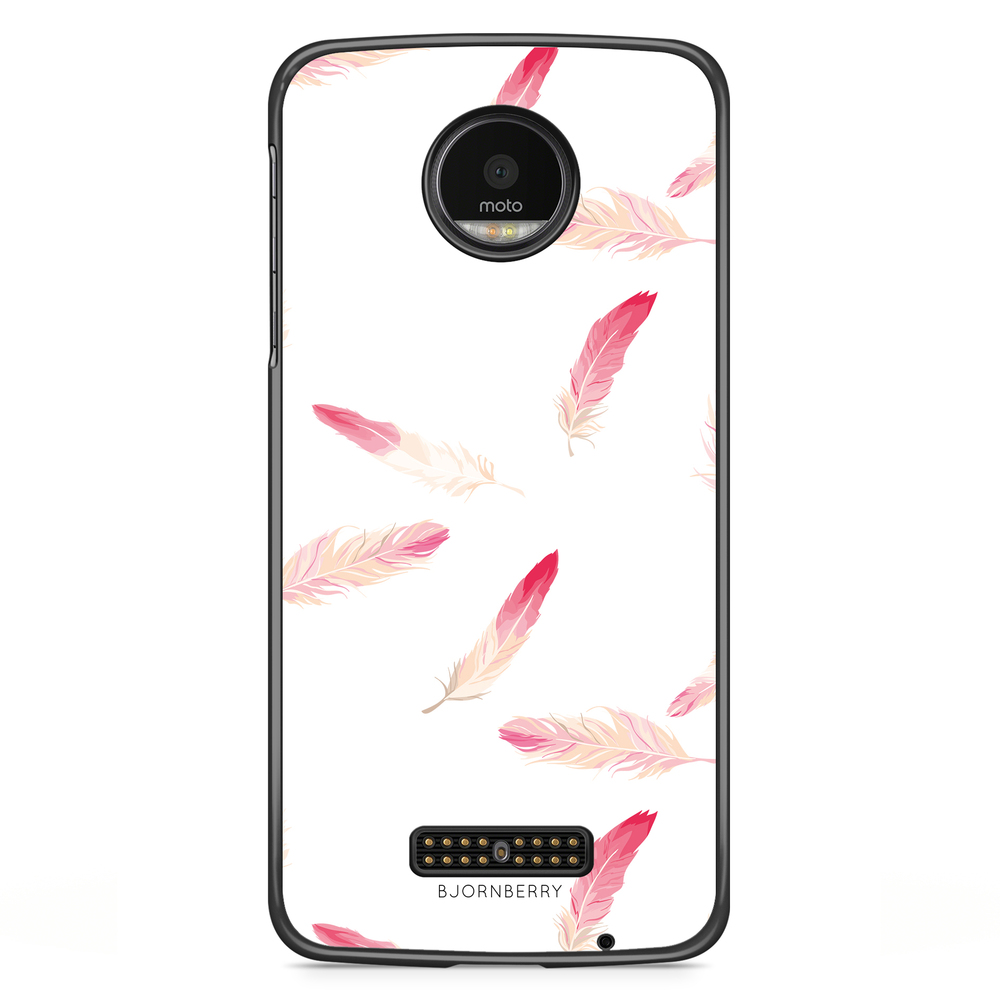 Moto Z2 Play Case - Feathers