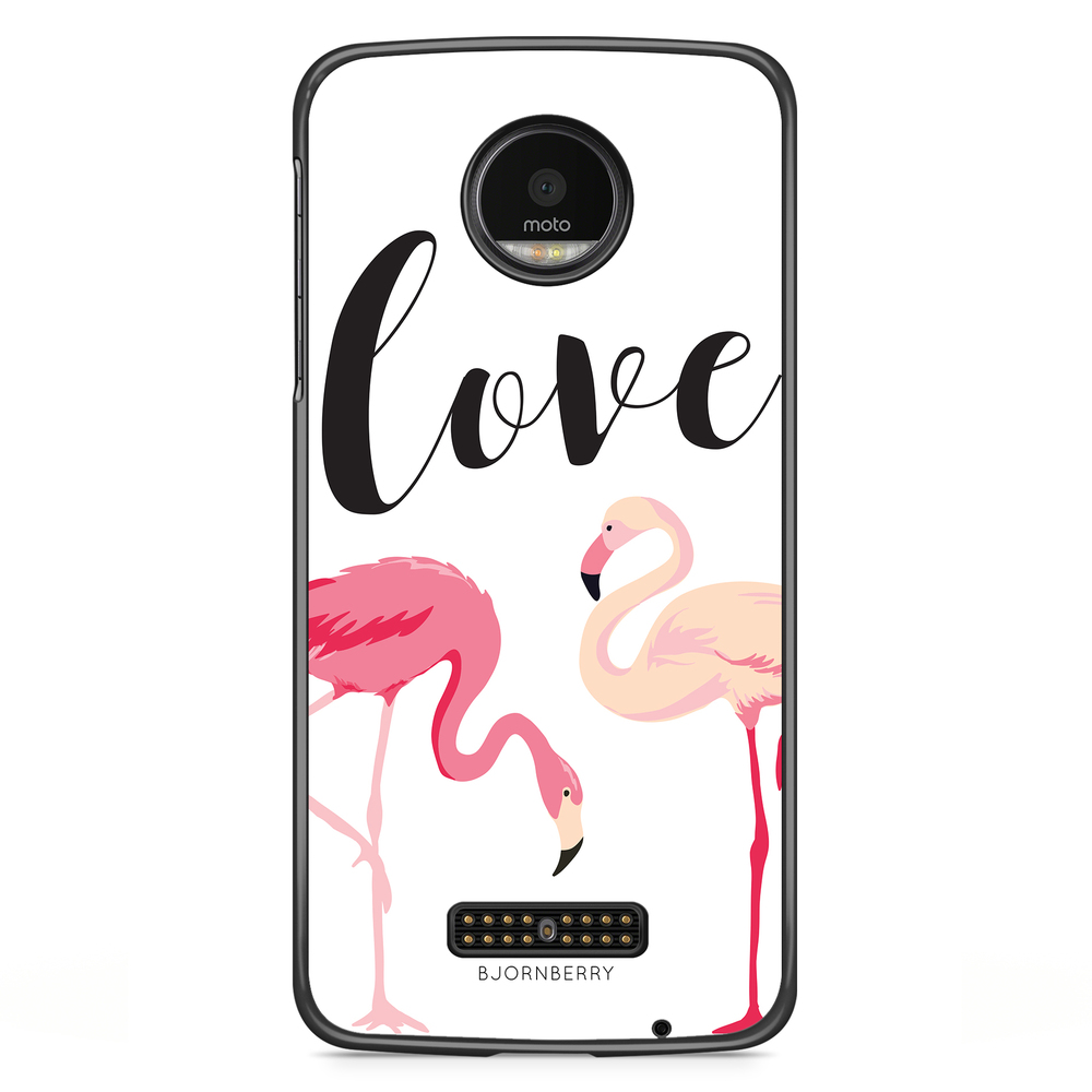 Moto Z2 Play Skal - Love Flamingo