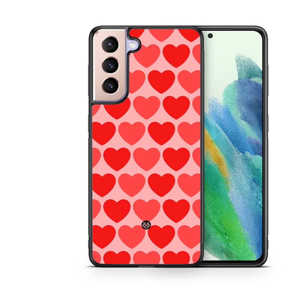 Samsung Galaxy S21 FE 5G Case - Red Hearts