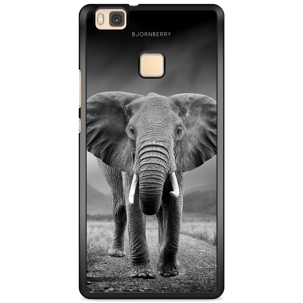 Huawei P9 Lite Case - Black/White Elephant