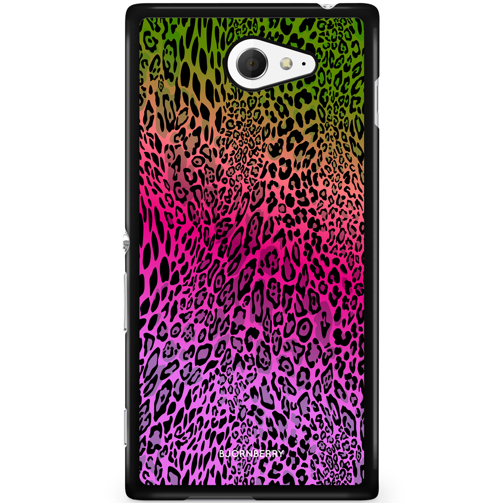 Sony Xperia M2 Aqua Case - Gradient Leopard