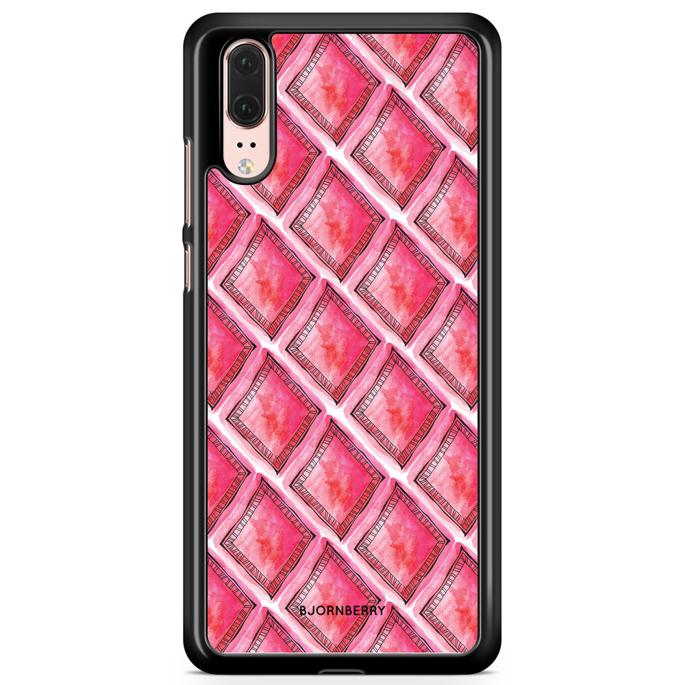 Huawei P20 Case - Red Rhombus