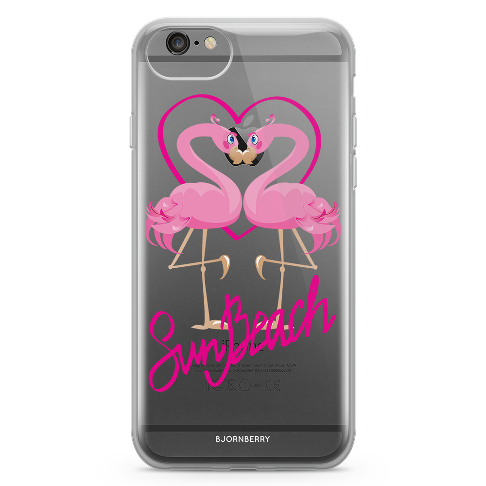 iPhone 6/6s Fashion Skal - Sun Beach Flamingo