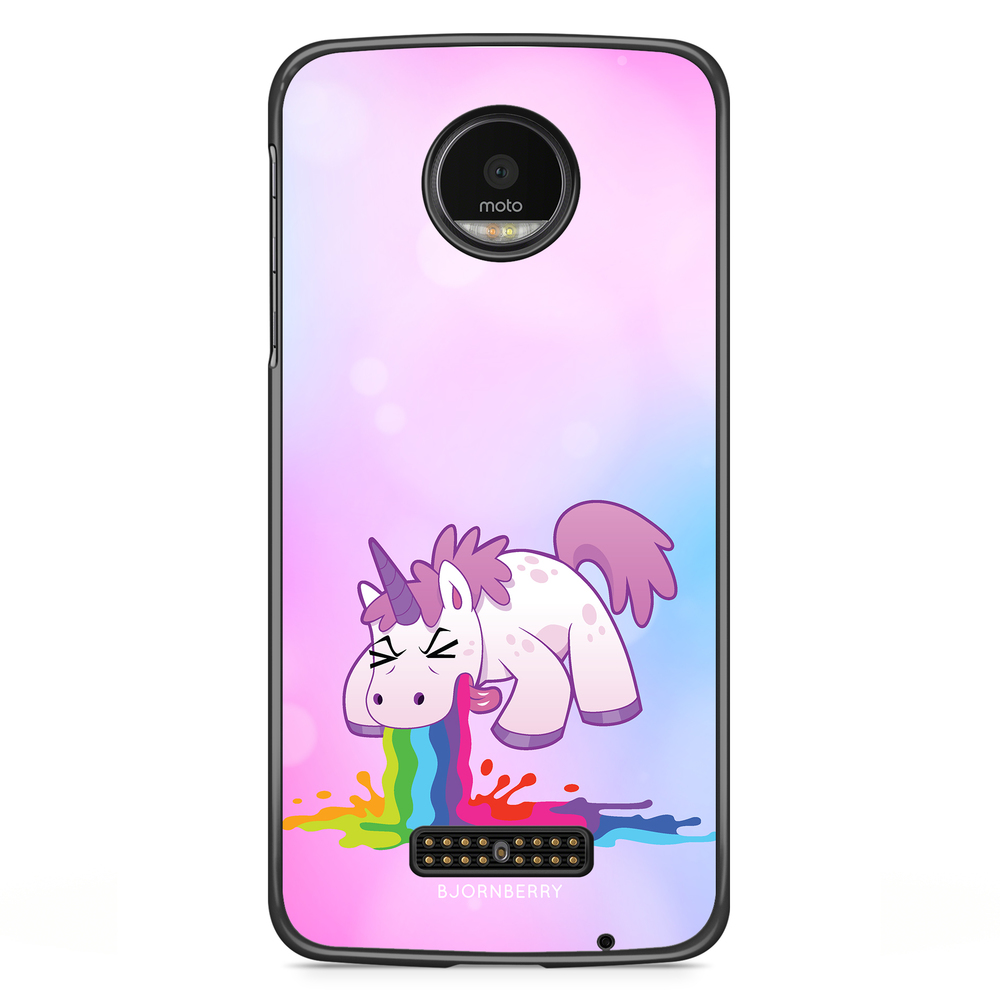 Moto Z2 Play Case - Puking Unicorn