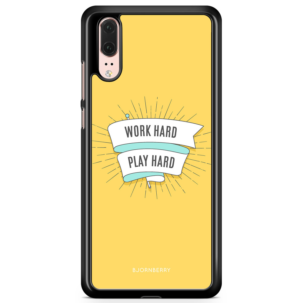 Huawei P20 Case - Work hard play hard