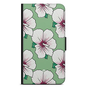 Sony Xperia XZ1 Compact Wallet Case - Creamy White Flowers