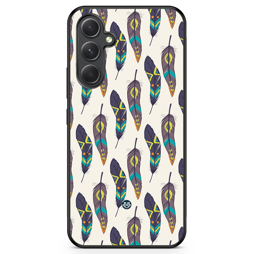 Samsung Galaxy A54 5G Case - Ethnic Feathers