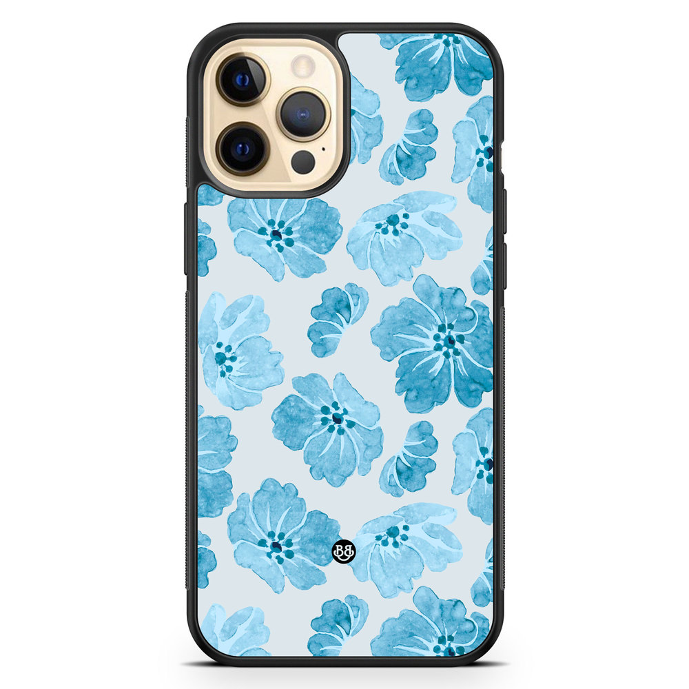 iPhone 12 Pro Max Case - WILD BLOOM - Blue Petals