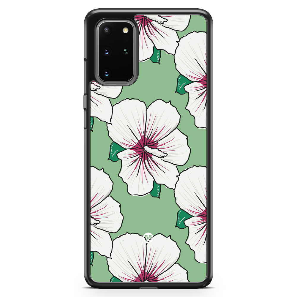 Samsung Galaxy S20 Plus Case - Creamy White Flowers