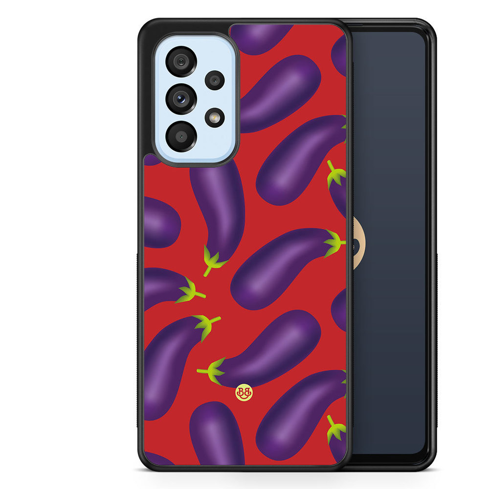 Samsung Galaxy A53 5G Case - Eggplant Pattern