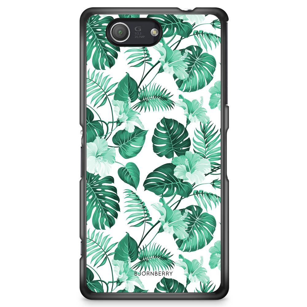Sony Xperia Z3 Compact Case - Turquoise Flowers