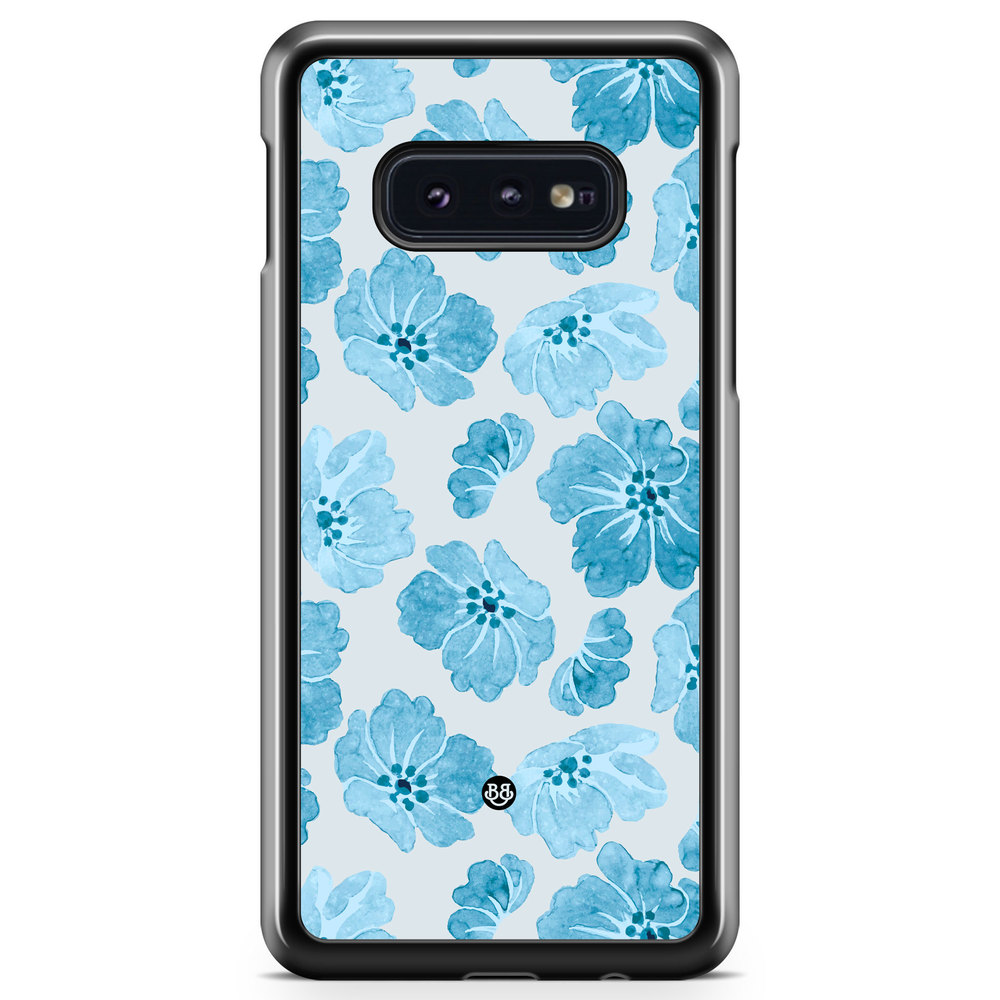 Samsung Galaxy S10e Case - WILD BLOOM - Blue Petals