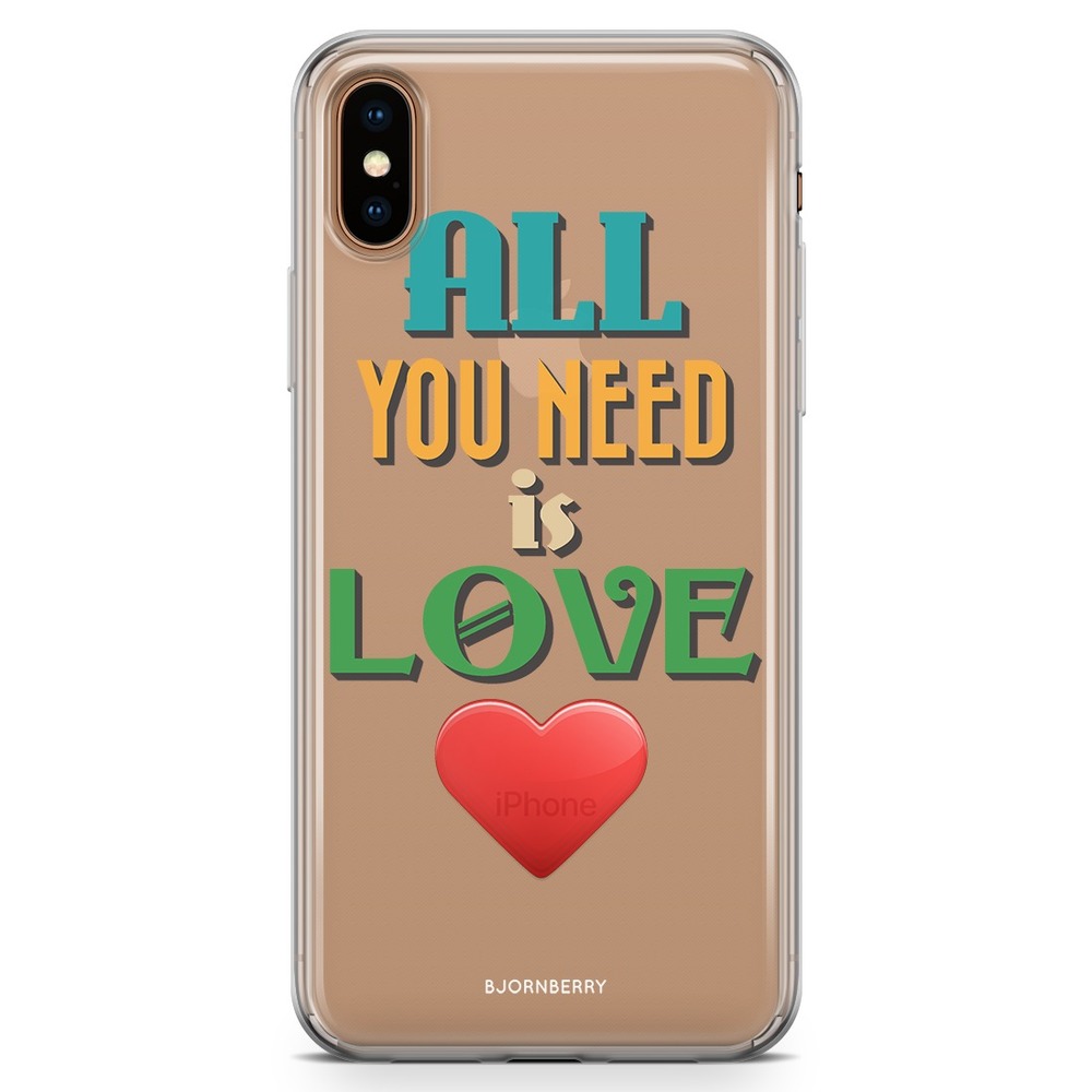iPhone Xs Max Fashion Skal - All You Need Is Love