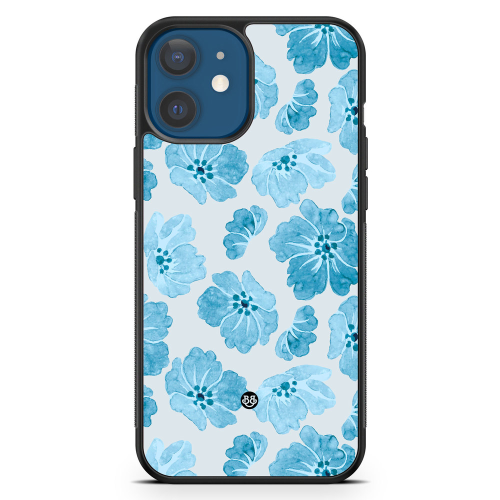 iPhone 12 Mini Case - WILD BLOOM - Blue Petals