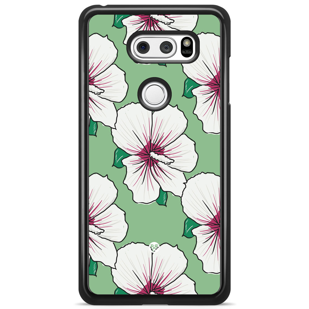 LG V30 Case - Creamy White Flowers