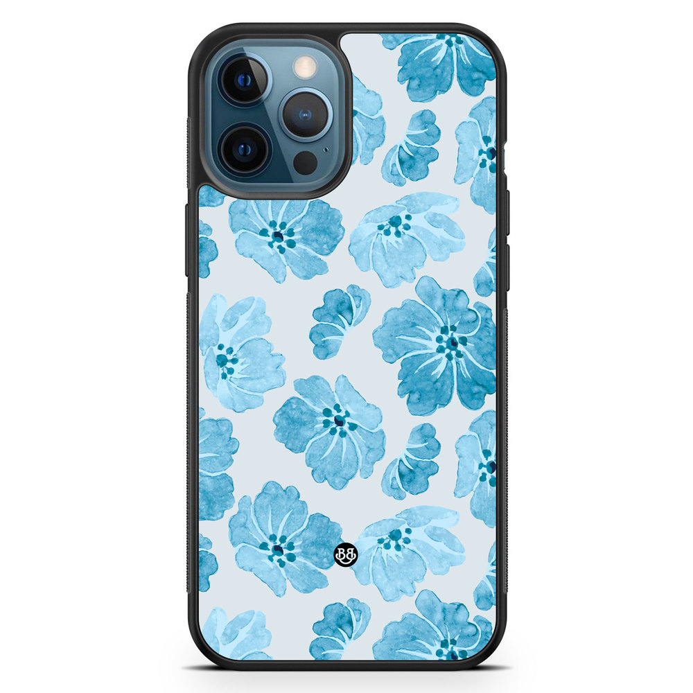 iPhone 12 Pro Case - WILD BLOOM - Blue Petals