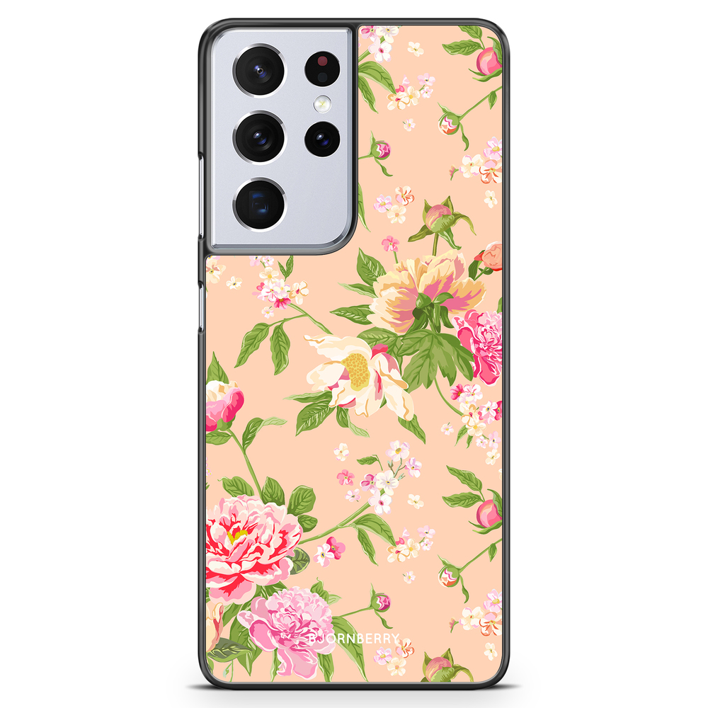 Samsung Galaxy S21 Ultra Case - Peony Flowers
