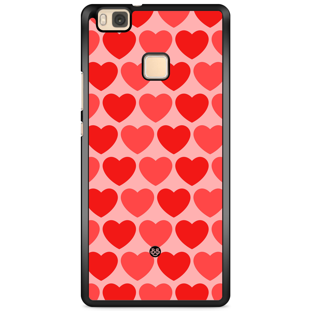 Huawei P9 Lite Case - Red Hearts