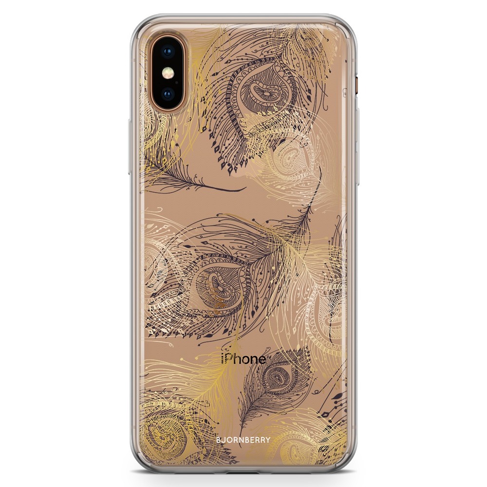 iPhone Xs Max Fashion Case - Peacock Feathers