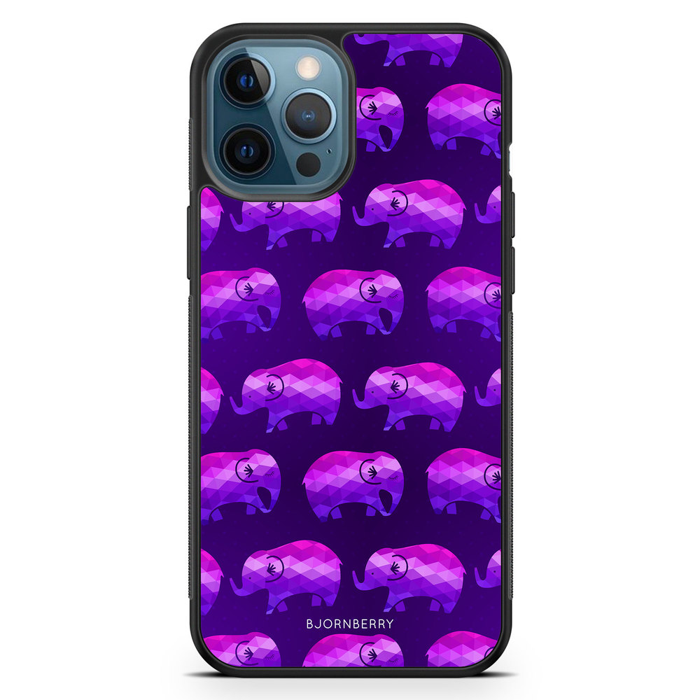 iPhone 12 Pro Case - Purple Elephant