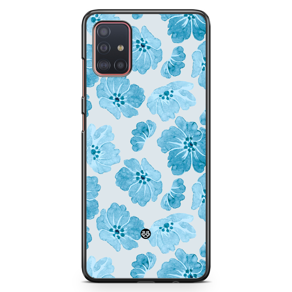 Samsung Galaxy A51 Case - WILD BLOOM - Blue Petals