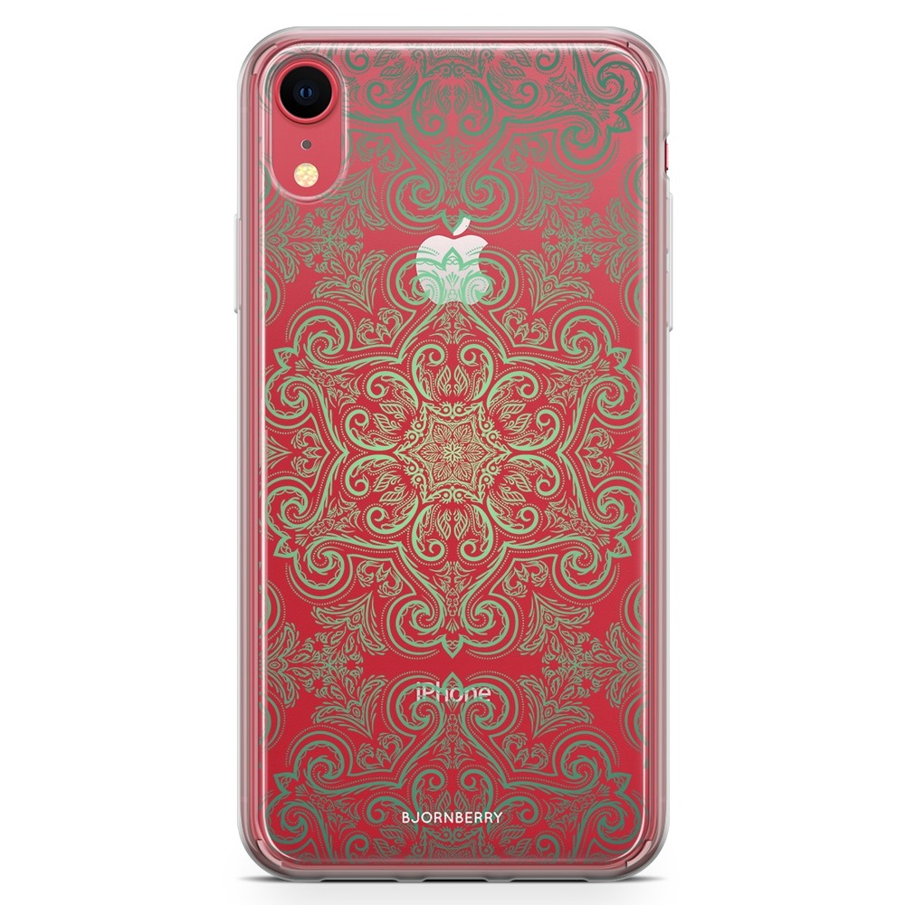 iPhone XR Fashion Case - Green Retro Pattern