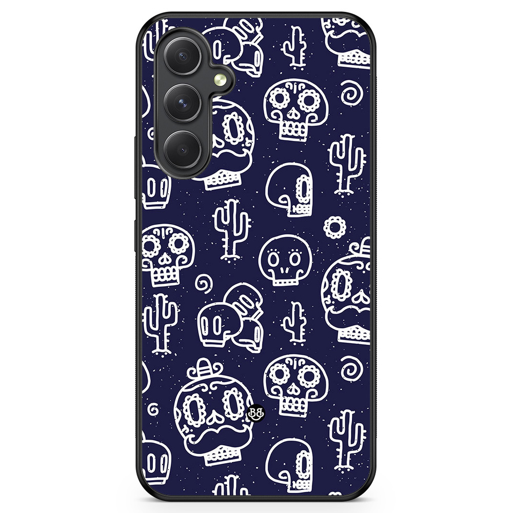Samsung Galaxy A54 5G Case - Oldschool Skulls