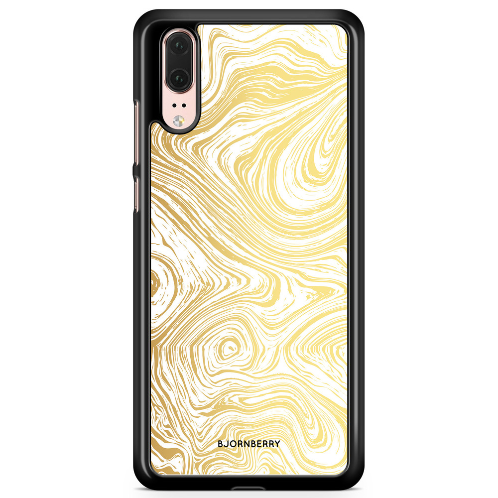 Huawei P20 Case - Gold Marble