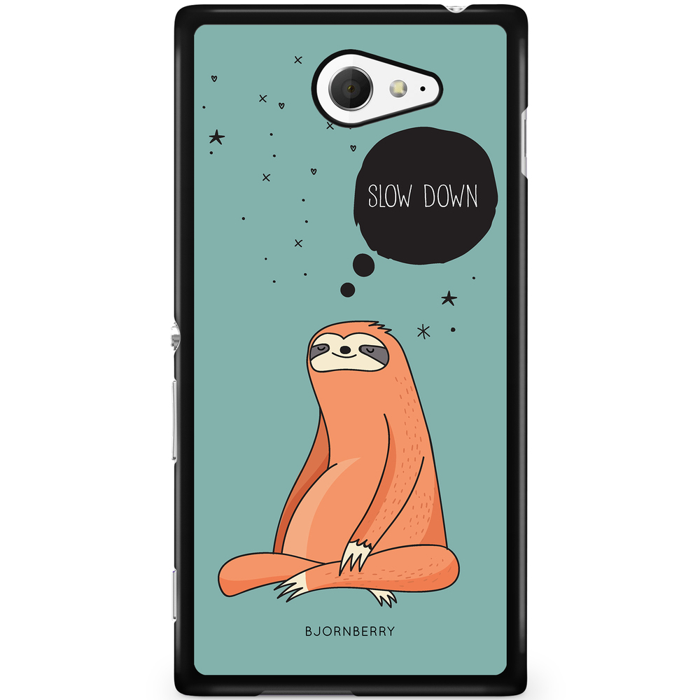 Sony Xperia M2 Aqua Case - Slow Down Sloth
