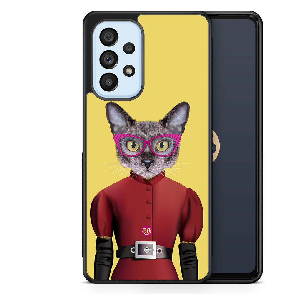 Samsung Galaxy A53 5G Case - Hipster Cat